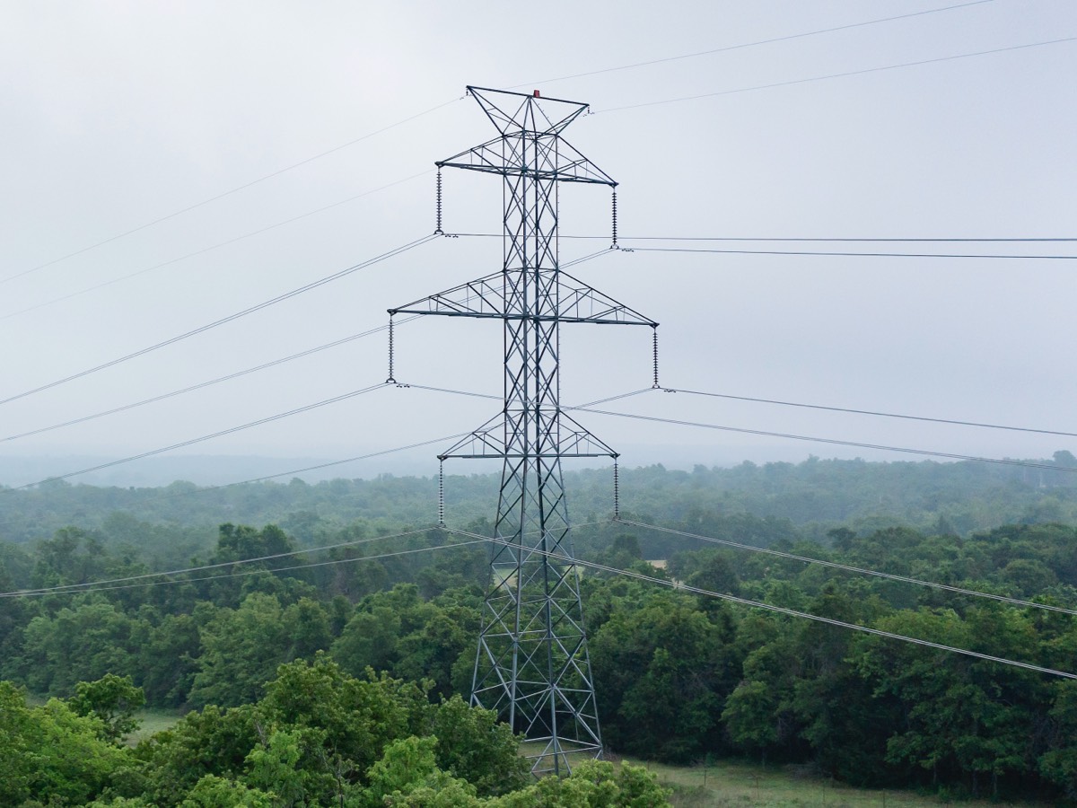 utility lines from distance