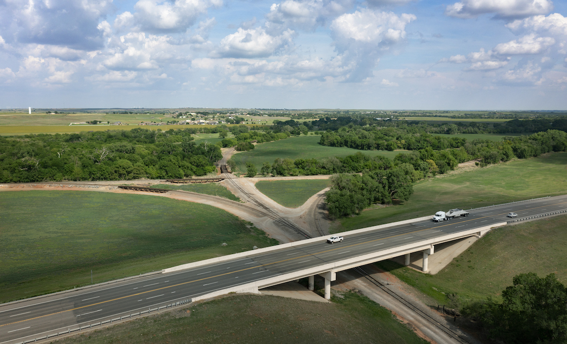 industrial vegetation roadway bridge landscape