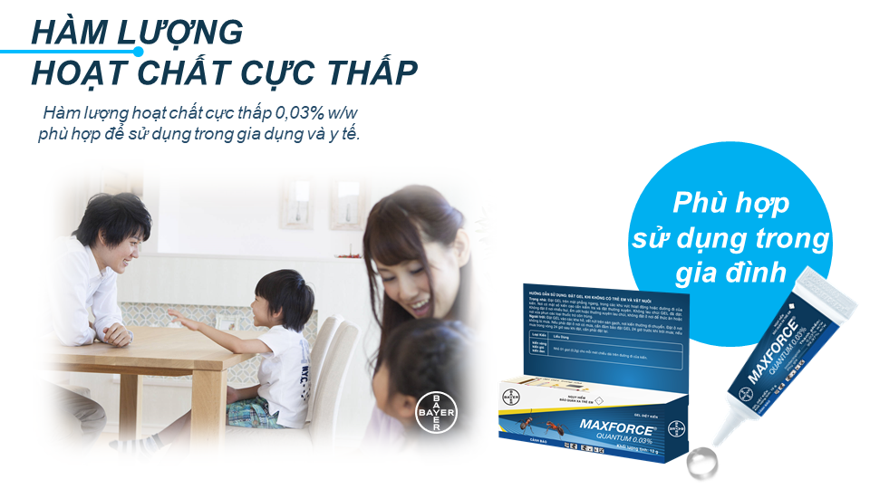 Maxforce QUantum 0.03% có hàm lượng hoạt chất cực thấp